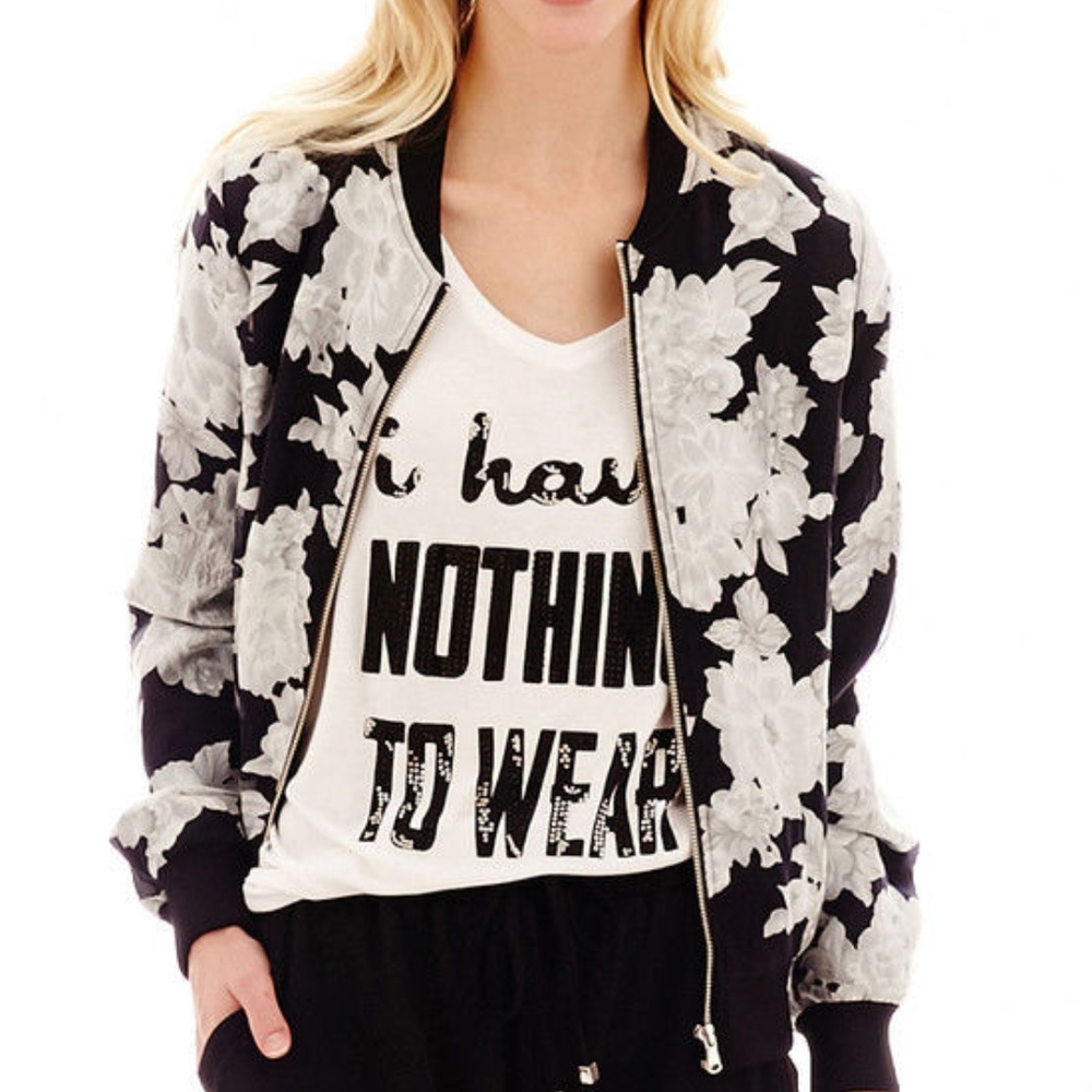 S O L D     i jeans by Buffalo Floral Print Jacket